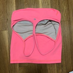Hot pink lululemon Power Y tank